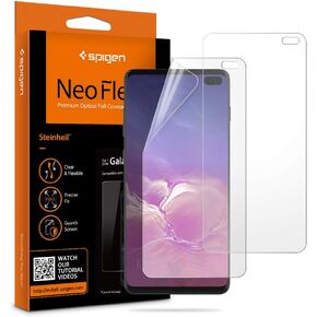 Spigen NeoFlex Screen Protector [TPU Film] Designed for Samsung Galaxy S10 Plus (2019)(2 Pack)