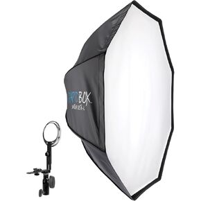 Westcott Rapid Box Switch Octa-L with Round Head Speedlite Insert - Portable Photography Studio and On Location Octabox Softbox Bundle