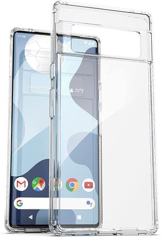 حافظة حزام مغلفة مصممة لحافظة الهاتف الشفافة Google Pixel 6 مع مشبك حافظة (2021) in Saudi Arabia