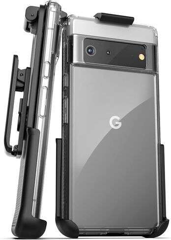 حافظة حزام مغلفة مصممة لحافظة الهاتف الشفافة Google Pixel 6 مع مشبك حافظة (2021) in Saudi Arabia