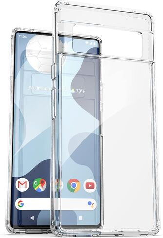 حافظة حزام مغلفة مصممة لحافظة الهاتف الشفافة Google Pixel 6 مع مشبك حافظة (2021) in Saudi Arabia
