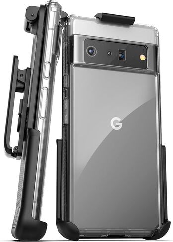 حافظة حزام مغلفة مصممة لحافظة الهاتف الشفافة Google Pixel 6 مع مشبك حافظة (2021) in Saudi Arabia