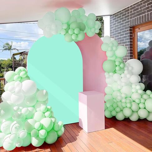 Arch Backdrop Cover, 6FT Wedding Arch Cover Spandex Fitted Arch Covers Stretchy Cardboard Chiara Wall Backdrop Stand Fabric- Yellow Arch Backdrop Panel for Birthday Party Baby Shower Banquet Decor in Kuwait