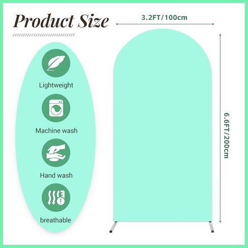 Arch Backdrop Cover, 6FT Wedding Arch Cover Spandex Fitted Arch Covers Stretchy Cardboard Chiara Wall Backdrop Stand Fabric- Yellow Arch Backdrop Panel for Birthday Party Baby Shower Banquet Decor in Kuwait