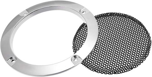 uxcell Speaker Grill Cover 3 Inch 95mm Mesh Decorative Circle Subwoofer Guard Protector Black and Silver 2pcs in Saudi Arabia