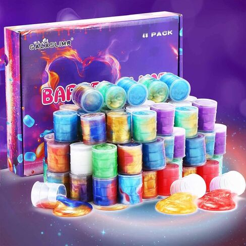 Galaxy Slime Party Favors, Mini Slime 30 Pack, Stretchy, Non-Sticky, Non-Mess Party Favor Slime for Girls and Boys - Classroom Reward, Easter Basket Stuffers Party Supplies in Saudi Arabia
