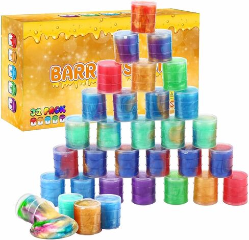 Galaxy Slime Party Favors, Mini Slime 30 Pack, Stretchy, Non-Sticky, Non-Mess Party Favor Slime for Girls and Boys - Classroom Reward, Easter Basket Stuffers Party Supplies in Saudi Arabia