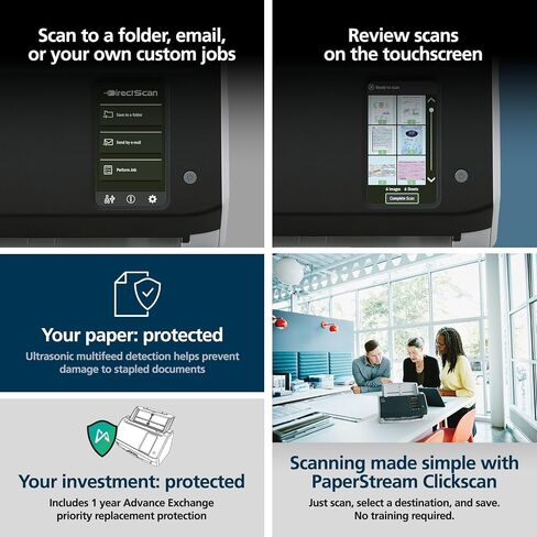 RICOH fi-8040 Fast Front Office & Desktop Document, Receipt, ID Card Scanner with 50 Page Auto Feeder and PC-Less DirectScan Capability in Saudi Arabia