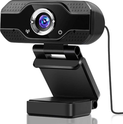 كاميرا ويب، كاميرا ويب USB مع ميكروفون، كاميرا ويب فيديو عالية الدقة 1080 بكسل، كاميرا ويب للكمبيوتر المتدفق مع دوران عمودي 120 درجة وزاوية رؤية واسعة 90 درجة، كاميرا ويب للكمبيوتر USB لمكالمات الفيديو على سطح المكتب والكمبيوتر المحمول in Saudi Arabia