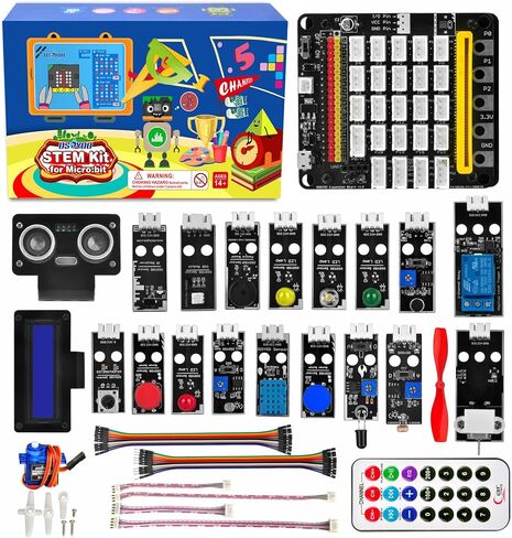 OSOYOO Starter Kit for BBC Micro:bit | Early STEM Education for Beginners and Kids | Ultimate Bundle Includes Plug & Play Development Board, 20 Sensors & More | Create Circuits and Integrate in Saudi Arabia
