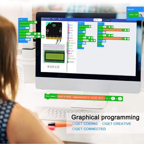 OSOYOO Starter Kit for BBC Micro:bit | Early STEM Education for Beginners and Kids | Ultimate Bundle Includes Plug & Play Development Board, 20 Sensors & More | Create Circuits and Integrate in Saudi Arabia