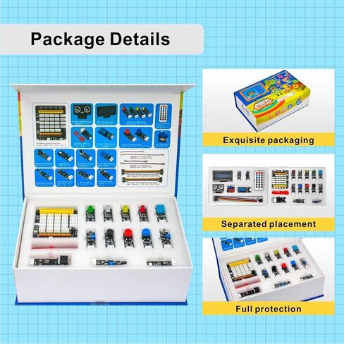 OSOYOO Starter Kit for BBC Micro:bit | Early STEM Education for Beginners and Kids | Ultimate Bundle Includes Plug & Play Development Board, 20 Sensors & More | Create Circuits and Integrate in Saudi Arabia