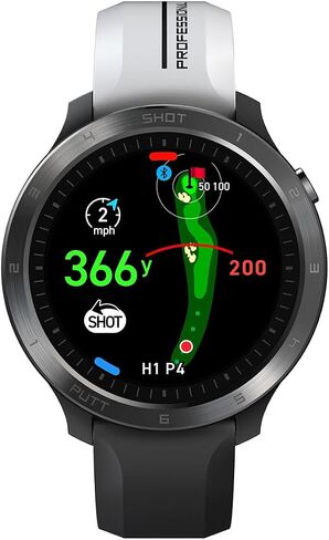 Voice Caddie T11 PRO Golf GPS Watch Bundle - Golf Swing Analyzer with Course Preview, Wind Direction/Speed - Ideal Golf Gifts for Men & Women with PlayBetter HD Screen Protectors & Portable Charger in Saudi Arabia
