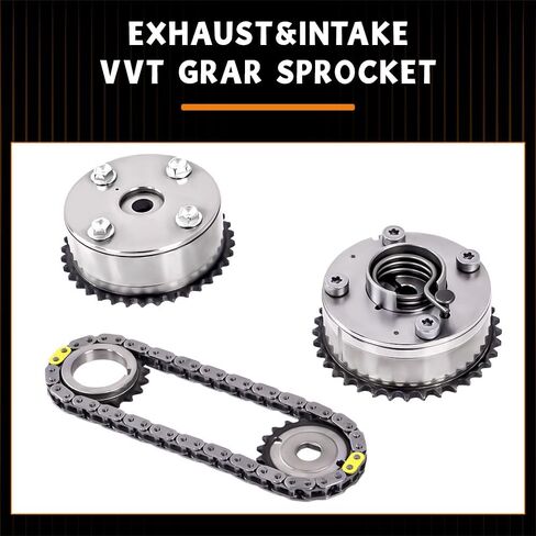 مجموعة سلسلة توقيت المحرك loosoo AT4Z6268C، متوافقة مع F-150/Flex/Taurus/Edge/Explorer/Mustang، Lincoln MKS/MKX/MKZ V6 3.7L 3.5L، شداد سلسلة التوقيت ودليل in Kuwait