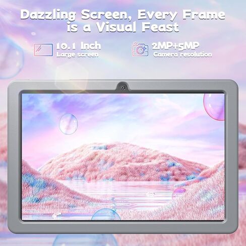 SGIN Android 12 Tablet, 10 Inch Tablet, 4GB RAM 64GB ROM with Case, Octa-Core 2.0Ghz Processor, 1280 * 800 IPS, Dual 2+5MP Camera, 6000mAh, GPS, Bluetooth, WiFi(Ivory) in Kuwait