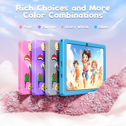 SGIN Android 12 Tablet, 10 Inch Tablet, 4GB RAM 64GB ROM with Case, Octa-Core 2.0Ghz Processor, 1280 * 800 IPS, Dual 2+5MP Camera, 6000mAh, GPS, Bluetooth, WiFi(Ivory) in Kuwait