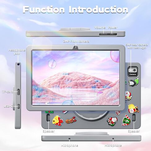 SGIN Android 12 Tablet, 10 Inch Tablet, 4GB RAM 64GB ROM with Case, Octa-Core 2.0Ghz Processor, 1280 * 800 IPS, Dual 2+5MP Camera, 6000mAh, GPS, Bluetooth, WiFi(Ivory) in Kuwait