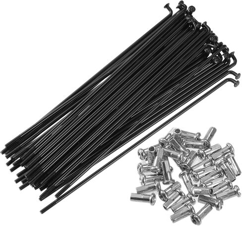 X AUTOHAUX 40 Pcs Bicycle Steel Spokes 13G Bike Spoke 200mm Length with Nipples for Most Bicycle in Saudi Arabia