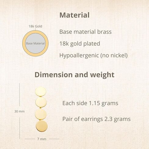ATENA 18K Gold Plated Ear Jacket Earrings for Women | Small Collection in Saudi Arabia