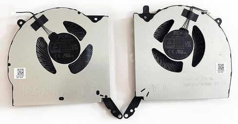 Fleshy Leaf Replacement CPU + GPU Cooling Fan for Lenovo Legion Pro 5 16IRX8 82WK PRO 5 16ARX8 Legion R9000P Y9000P 2023 DC12V Series 5H40S20807 5H40S20808 DFSCL12E06486Y FQK8 DFSCL12E16486Y FQK9 in Saudi Arabia