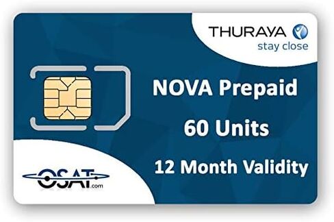 OSAT Thuraya Satellite Phone NOVA SIM with 10 Units (11 Minutes) in Kuwait