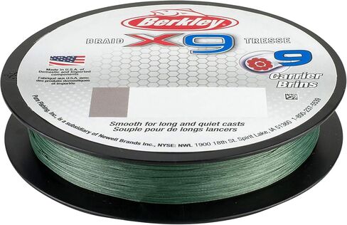 Berkley x9 Braid Superline, Suitable for Freshwater Environments in Saudi Arabia