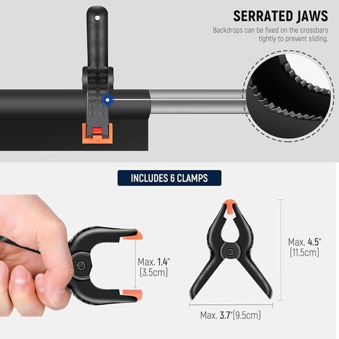 NEEWER Photography Lighting Kit with Backdrops,8.5x10ft Backdrop Stands,5700K 800W Equivalent 24W LED Umbrella Softbox Continuous Lighting,60cm Light Reflector, Photo Studio Equipment for Video Shoot in Kuwait