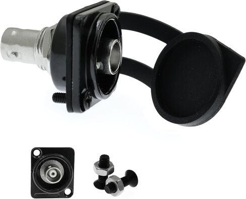 موصل تثبيت على لوحة من النوع BNC بقدرة 50 أوم مع غطاء مقاوم للماء - محول فيديو SDI مطلي بالذهب من أنثى إلى أنثى، هيكل قوي لأنظمة الاتصالات والمراقبة المخصصة in Kuwait