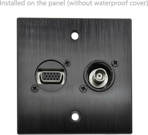 موصل تثبيت على لوحة من النوع BNC بقدرة 50 أوم مع غطاء مقاوم للماء - محول فيديو SDI مطلي بالذهب من أنثى إلى أنثى، هيكل قوي لأنظمة الاتصالات والمراقبة المخصصة in Kuwait