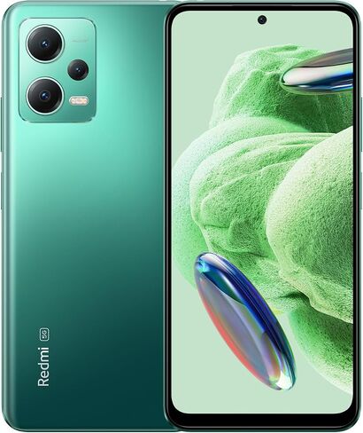 Xiaomi Redmi Note 12 5G (256 جيجابايت + 8 جيجابايت) (Tmobile Tello والعالمي) كاميرا ثلاثية غير مقفلة مقاس 6.67 بوصة بدقة 48 ميجابكسل + إضافية (مع حزمة شاحن سيارة سريعة) (أخضر الغابة (عالميًا)) in Saudi Arabia