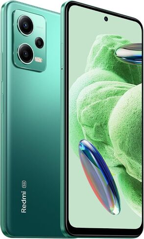 Xiaomi Redmi Note 12 5G (256 جيجابايت + 8 جيجابايت) (Tmobile Tello والعالمي) كاميرا ثلاثية غير مقفلة مقاس 6.67 بوصة بدقة 48 ميجابكسل + إضافية (مع حزمة شاحن سيارة سريعة) (أخضر الغابة (عالميًا)) in Saudi Arabia