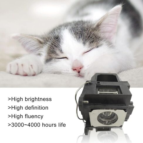 مصباح بديل ELP57 / V13H-010L57 متوافق مع جهاز العرض BrightLink 450Wi 455Wi EPSON PowerLite 450W/460 EB-440W EB-450W EB-450Wi EB-455Wi EB-460 EB-460i EB-465i in Kuwait
