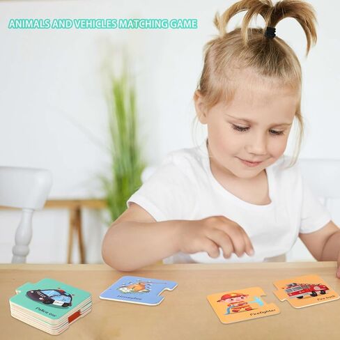 Montessori Toys for 3 4 5 Year Old Boys Girls Kindergarten Learning Number and Color Matching Card, Learning Toys for Toddlers 2-4 Years, Preschool Learning Activities in Kuwait