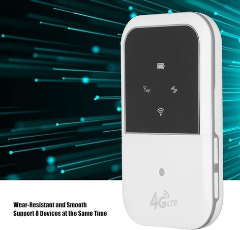 Portable Router Hotspot,M80 Mobile Hotspot 150mbps Portable Mini 4G LTE Router Support B1/3/5/8/38/39/40/41 M80(White) in Saudi Arabia
