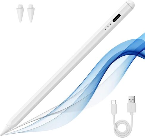 Stylus Pen for Apple iPad 2018 or Later with 15 Minutes Fast Charge, iPad Pencil Compatible with iPad 6/7/8/9th, iPad Mini 5/6, iPad Air 3/4/5th, iPad Pro 11" 1/2/3, iPad Pro 12.9" 3/4/5th gen in Saudi Arabia