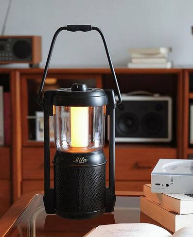 مكبر صوت بلوتوث محمول مقاوم للماء من MIFA Lyra Retro مع فتحة بطاقة Micro SD، 3 أوضاع أضواء ليلية LED لغرفة النوم/ديكور المنزل وفي الهواء الطلق، هدايا أدوات إلكترونية رائعة للرجال والنساء، أبيض in Kuwait