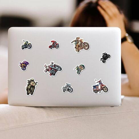 Pack 50 Pcs Bike Transportation Motorcycle Stickers for Water Bottles Funny Laptop Luggage Computer Phone Case Teens Boys Adults Waterproof Aesthetic Sticker Small Vinyl Decals in Saudi Arabia