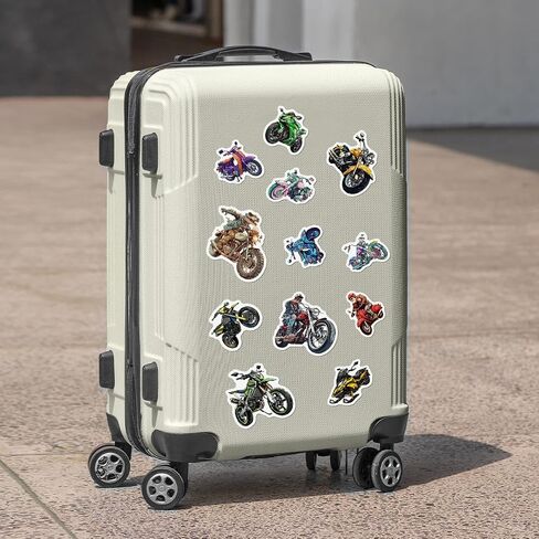 Pack 50 Pcs Bike Transportation Motorcycle Stickers for Water Bottles Funny Laptop Luggage Computer Phone Case Teens Boys Adults Waterproof Aesthetic Sticker Small Vinyl Decals in Saudi Arabia