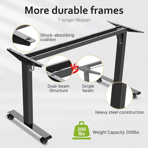 farexon Electric Height Adjustable 55 x 24 inch Standing Desk with Charging Station, Stand up Desk with Oversized Mouse Pad, Ergonomic Curved Workstation, 4 Caster, 4 Preset Heights Easy to Set in Kuwait