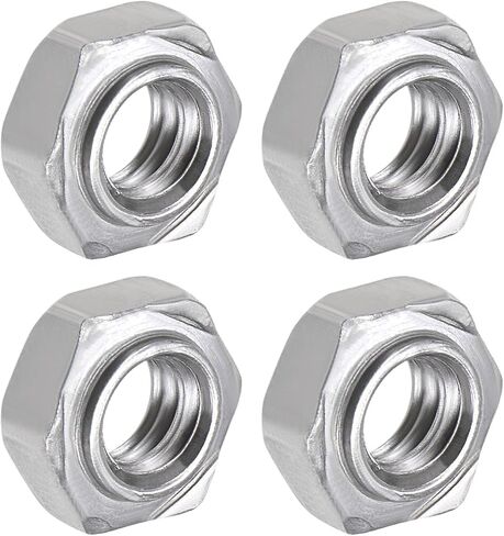 Hex Weld Nuts Steel (1/2-13 Thread Size) 20Pcs, Carbon Steel Hexagonal Nuts - for Machinery Industry, Home Furniture Repair in Kuwait