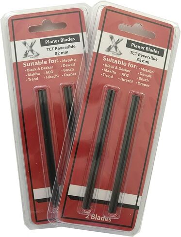 شفرات مستوية HSS مقاس 82 مم - لماكيتا D-16966 وبلاك آند ديكر 7696-3-1/4 بوصة (عبوة من 10 قطع) in Kuwait