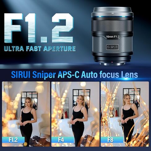عدسة SIRUI Sniper 75 مم للتركيز التلقائي، عدسة كاميرا F1.2 Telephoto APS-C لـ Z8، Z9، Z5، Z6، Z7، Zfc (Z Mount، أبيض) in Saudi Arabia