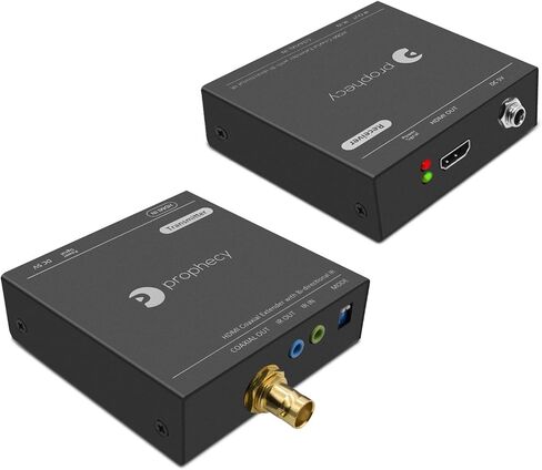 مجموعة موسع gofanco Prophecy 1080p HDMI عبر كابل محوري - 120 مترًا (394 قدمًا) @ 1080p 60 هرتز HDMI عبر المحور، الأشعة تحت الحمراء ثنائية الاتجاه، EDID، 6.75 جيجابت في الثانية، صوت 7.1 قناة (PRO-CoaxExt) in Kuwait