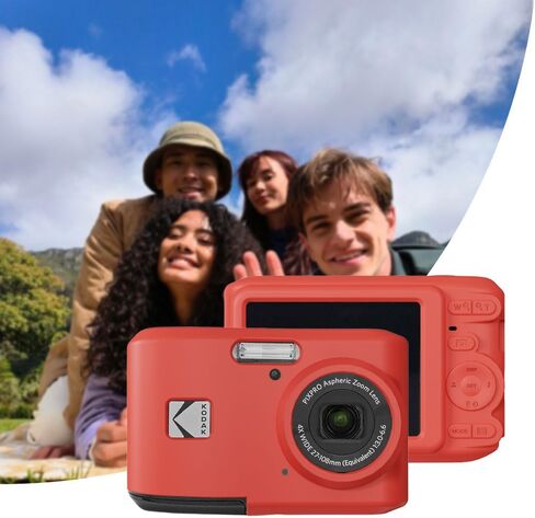 حافظة KODAK PIXPRO FZ45، حافظة سيليكون ناعمة لـ KODAK PIXPRO FZ45 - حافظة واقية خفيفة الوزن مضادة للخدش - أحمر in Kuwait
