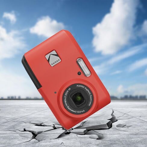 حافظة KODAK PIXPRO FZ45، حافظة سيليكون ناعمة لـ KODAK PIXPRO FZ45 - حافظة واقية خفيفة الوزن مضادة للخدش - أحمر in Kuwait