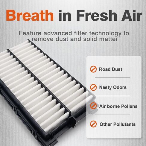 Engine Air Filter JH11911 for 2021-2023 Santa fe HYBRID 1.6L, 2022-2023 Tucson HYBRID 1.6L, 2020-2023 Sonata HYBRID 2.0L, 2023 Sportage HYBRID 1.6L, 28113-L5100, 28113-P0400 in Kuwait