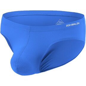 JINSHI Men’s Ice Silk Briefs Sexy Breathable Underwear Tagless Low Rise Briefs