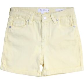 Jessica Simpson Girls' Shorts - 5 Pocket Stretch Denim Jean Short - Distressed Denim Acid Washed Jean Shorts for Girls (7-16)