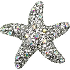 Gorgeous Rhinestone Crystal Starfish Pin Brooch