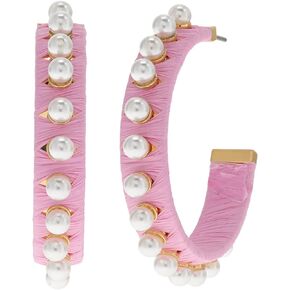 Kate Spade New York Francesca Hoops Earrings Pink Multi One Size